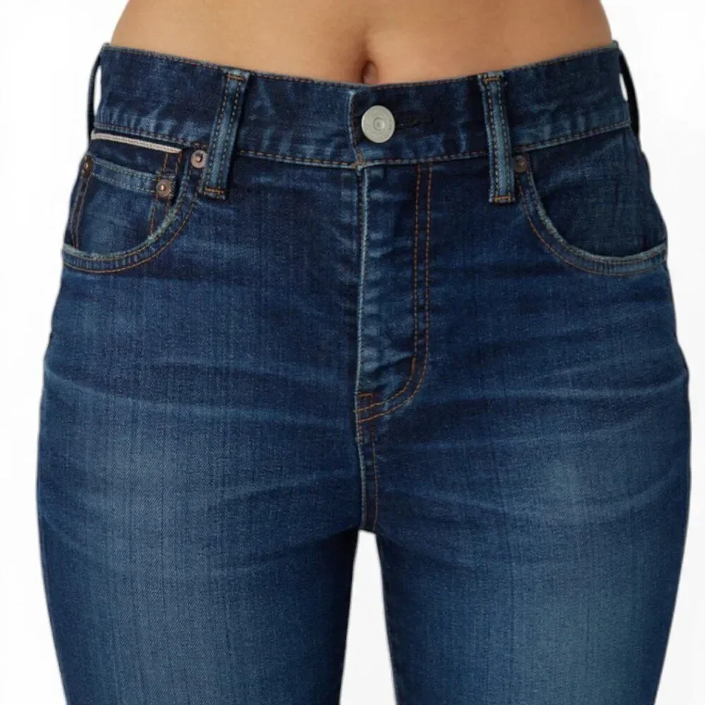 Moussy Vintage Glendora Flare Jeans 29 Dark Wash High Rise $350